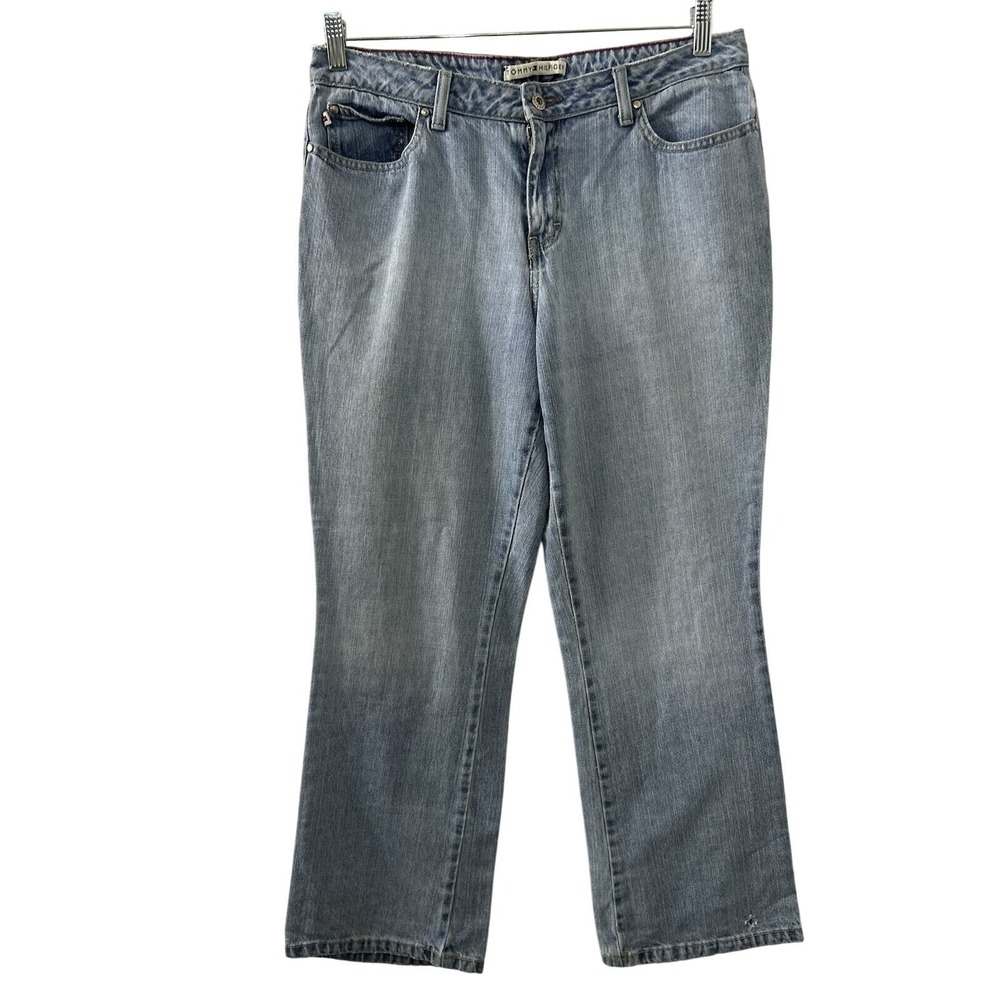 Tommy Hilfiger Cotton‎ Boyfriend Jeans 10S Light Blue Relaxed 90s Y2K Retro